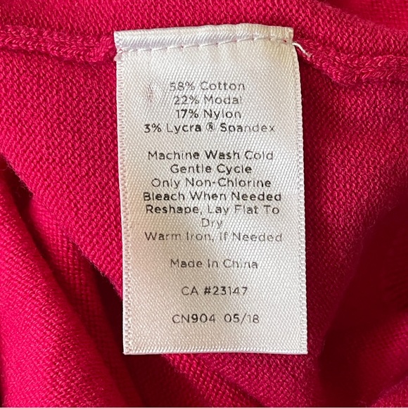 Talbots Knit Turtleneck Sweater XL Pink Barbiecore Quiet Luxury - Picture 13 of 13